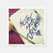 決して上に与えしない スタンダードカクテルナプキン (正面)