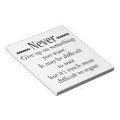 決して上に与えしない ノートパッド (アングル)