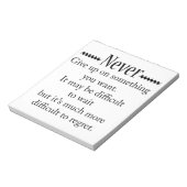 決して上に与えしない ノートパッド (回転)