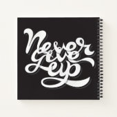 決して上に与えしない ノートブック (裏面)