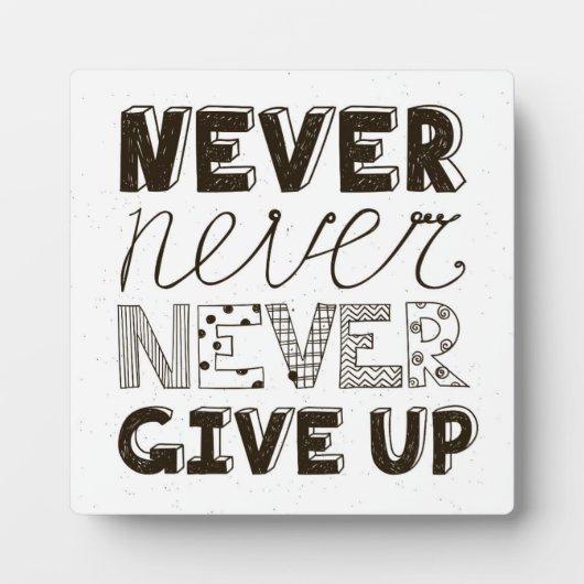 決して上に与えしない フォトプラーク (正面)