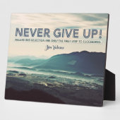 決して上に与えしない フォトプラーク (側面)