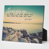 決して上に与えしない フォトプラーク (側面)