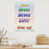 決して上に与えしない ポスター (キッチン)