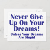 決して上に与えしない ポストカード (正面/裏面)