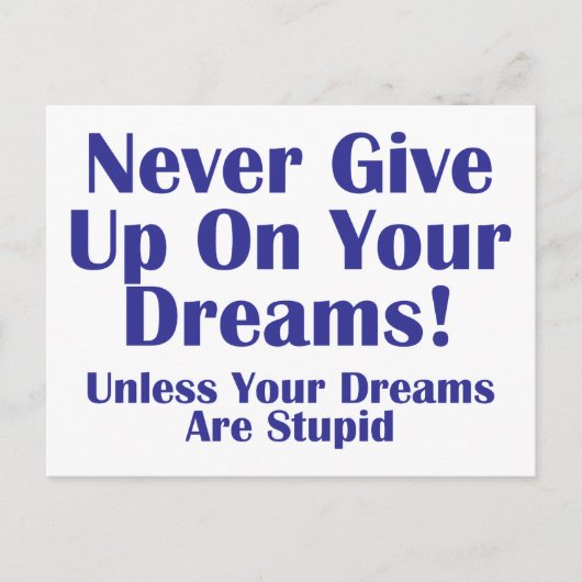 決して上に与えしない ポストカード (正面)