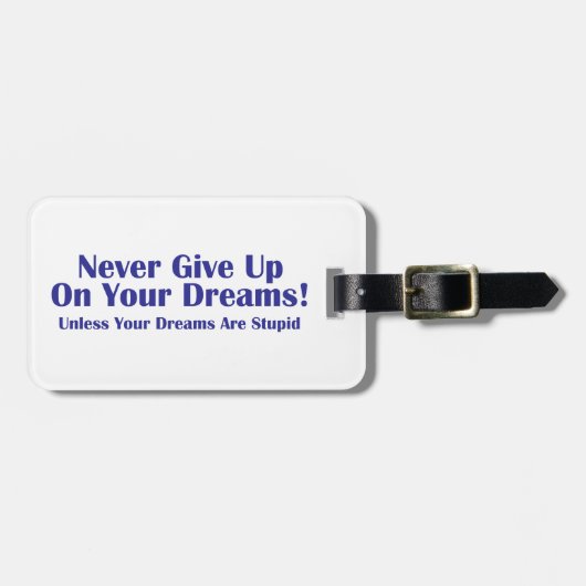 決して上に与えしない ラゲッジタグ (正面横)