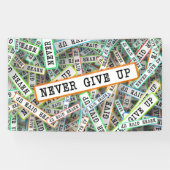 決して上に与えしない 横断幕 (横)