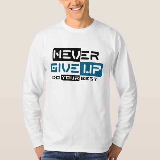 決して上に与えしない Tシャツ (正面)