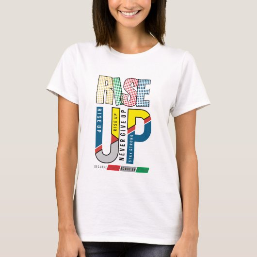 決して上に与えしない Tシャツ (正面)