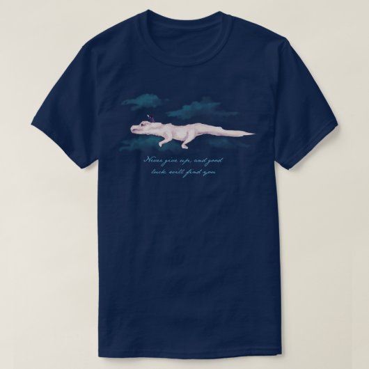 決して上に与えしない Tシャツ (デザイン正面)