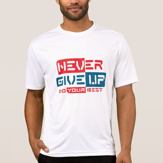 決して上に与えしない Tシャツ (正面)