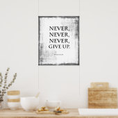 決して上に与えせない引用文 ポスター (キッチン)