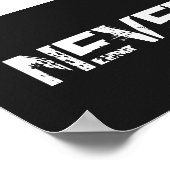 決して上に与えない ポスター (角)