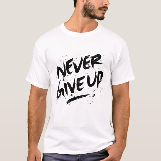 決して上に与えない Tシャツ (正面)