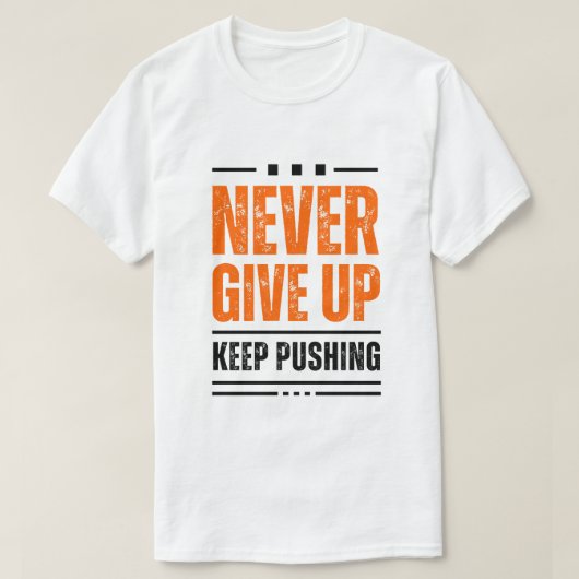 決して上に与えない Tシャツ (デザイン正面)