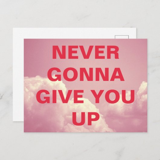 決して上与えにしない ポストカード (正面/裏面)