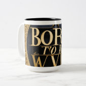 決して上与えに ツートーンマグカップ (正面左)