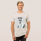 決して上与えに トライブレンドTシャツ (正面全面)
