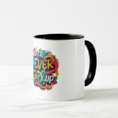 決して上与えに マグカップ (正面右)