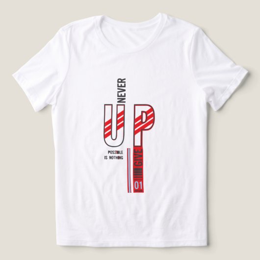 決して与えない トライブレンドＴシャツ (デザイン正面)