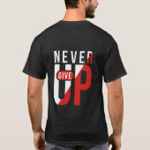 決して与えない Tシャツ (裏面)