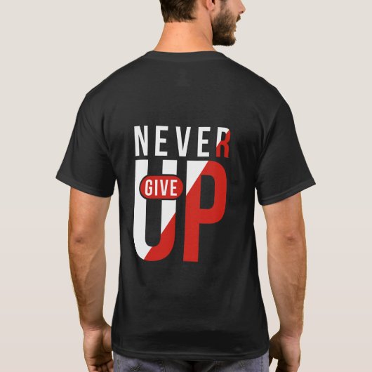 決して与えない Tシャツ (裏面)