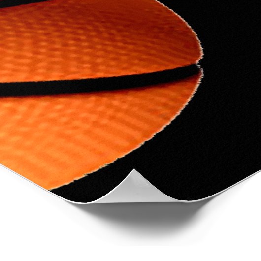 決して与えバスケットボやめやる気を起こさせるール ポスター (角)