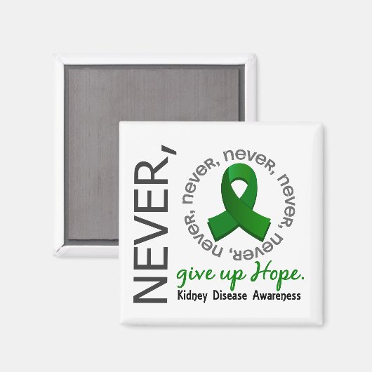 決して与え希望腎臓病を起こさない マグネット (正面/裏面)