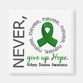 決して与え希望腎臓病を起こさない マグネット (正面)