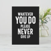 決して与え引用文ギフト サンキューカード (スタンド正面)