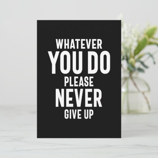 決して与え引用文ギフト サンキューカード (スタンド正面)