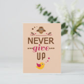 決して与え引用文 ポストカード (スタンド正面)