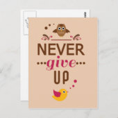 決して与え引用文 ポストカード (正面/裏面)