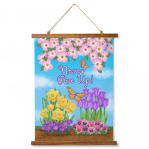 決して与え木材の上の壁のタペストリー