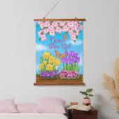 決して与え木材の上の壁のタペストリー 吊り下げ型タペストリー (寝室)