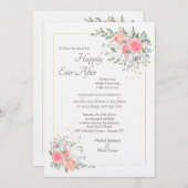 決して二番目の結婚式招待状遅れではない 招待状 (正面/裏面)