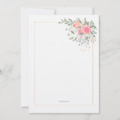 決して二番目の結婚式招待状遅れではない 招待状 (裏面)