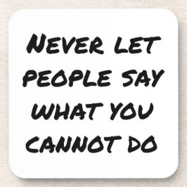 決して人々がプラスチックのコースター懸命と言うことを許さない コースター