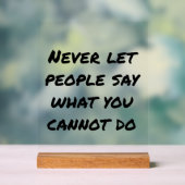 決して人にアクリルのサインを言わせない アクリルサイン (ニュートラル)