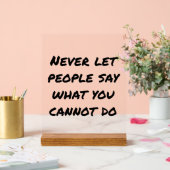 決して人にアクリルのサインを言わせない アクリルサイン (ウェディング)