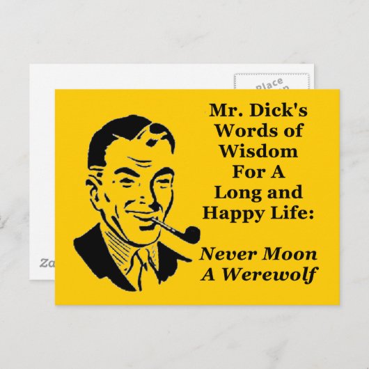 決して人間の狼を月明けにしない ポストカード (正面/裏面)