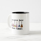 決して余りにも多くのギターのギフトを有することができません ツートーンマグカップ (正面左)