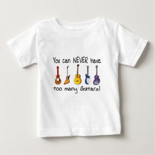 決して余りにも多くのギターのギフトを有することができません ベビーTシャツ