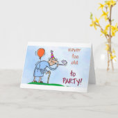 決して余りに古いパーティを楽しむため カード (黄色い花)