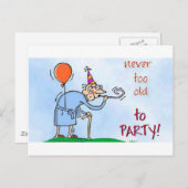 決して余りに古いパーティを楽しむため ポストカード (正面/裏面)
