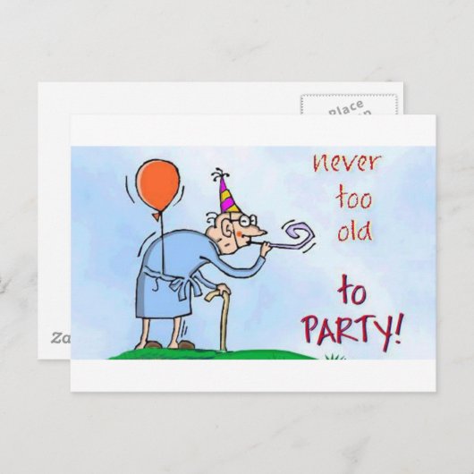 決して余りに古いパーティを楽しむため ポストカード (正面/裏面)