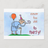 決して余りに古いパーティを楽しむため ポストカード (正面)