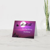 決して信じることを止めないで下さい: サンタ及びメリークリスマス シーズンカード (正面)