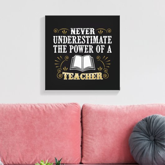 決して先生の力を過小評価しない キャンバスプリント (インサイチュ (リビング))